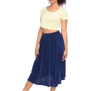 American Apparel Accordion Pleat High Waist Skirt